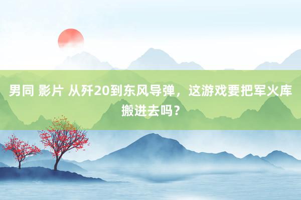 男同 影片 从歼20到东风导弹，这游戏要把军火库搬进去吗？