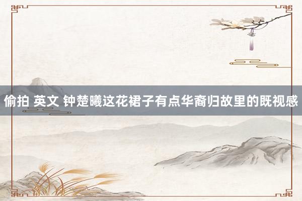 偷拍 英文 钟楚曦这花裙子有点华裔归故里的既视感